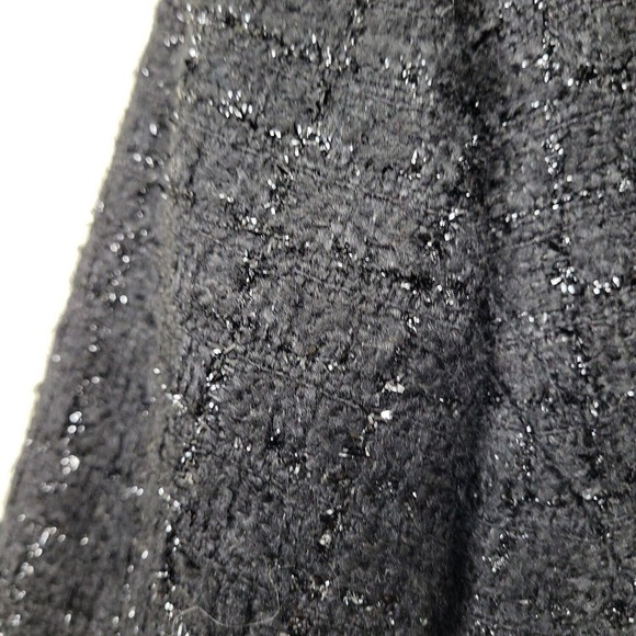 Style & Co. Womens Black 3/4 Sleeve Collared Button Front Blazer Sz 14 - Picture 6 of 9